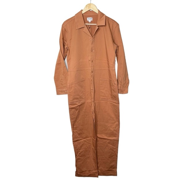 The Drop x victoria.dahlberg Rust Orange Utility Jumpsuit NWOT Medium - Picture 4 of 14